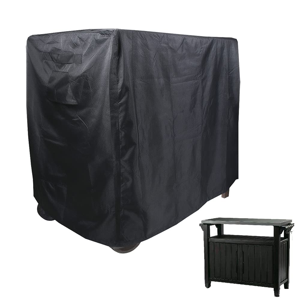 **Waterproof Keter Unity Patio Prep Table Cover - Large Outdoor BBQ Prep Table Cover with Handles for Full Protection | Durable Garden Furniture Cover for Picnics, Camping & Backyard Parties**