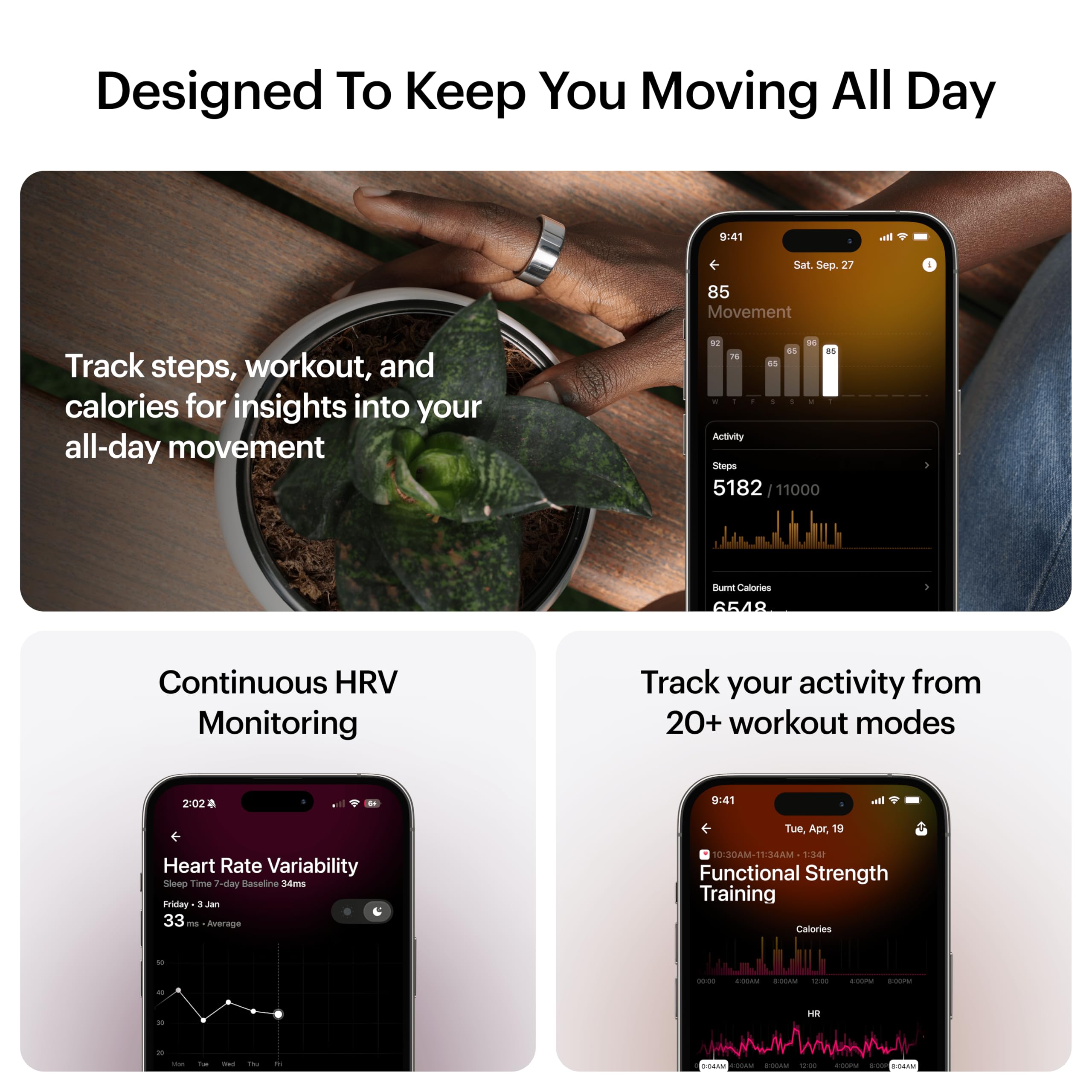 ULTRAHUMAN Ring AIR - Smart Sleep & Fitness Tracker for Women & Men | FSA-Approved Wearable for Health Monitoring