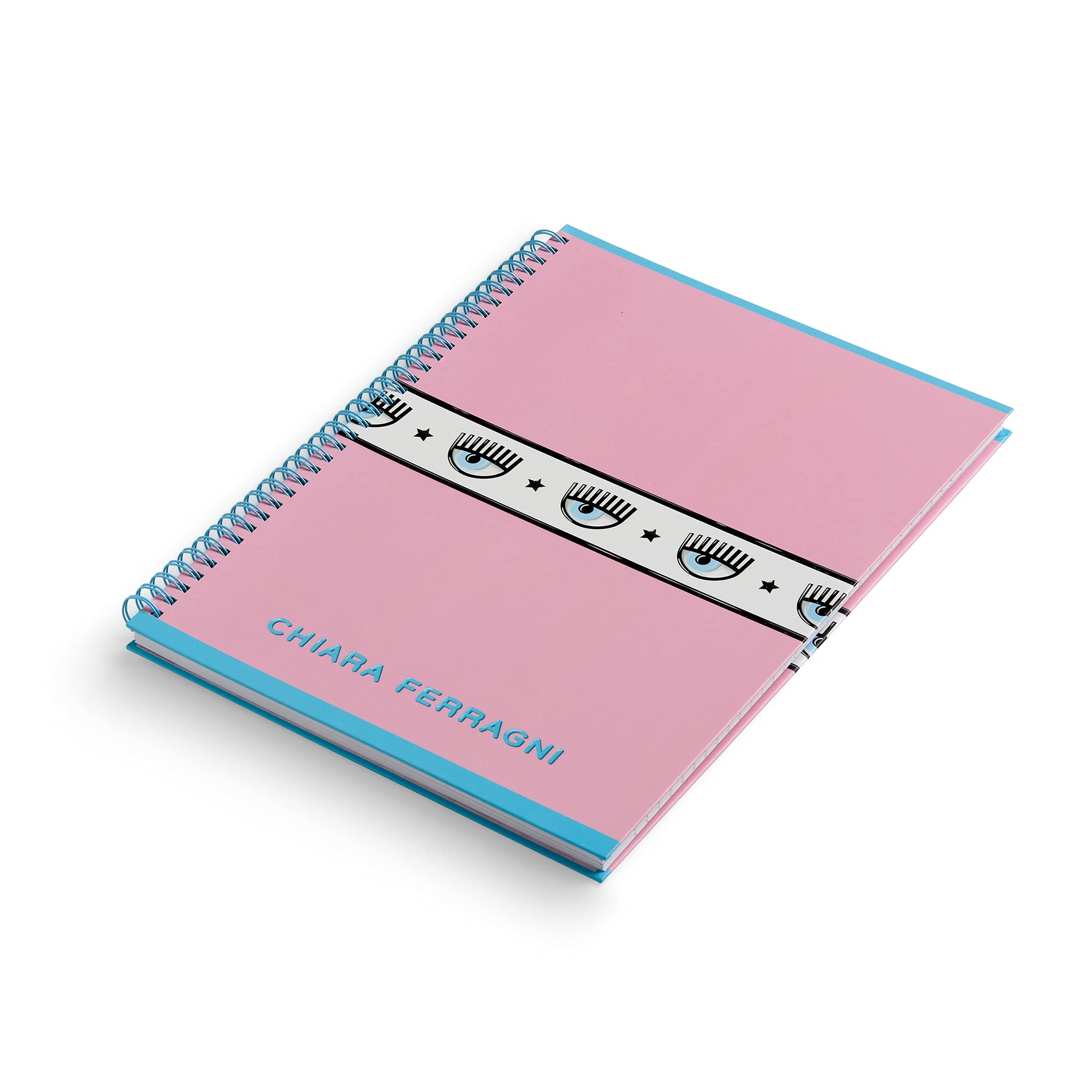 Maxi Spiral Notebooks A4 Size - 5mm Grid Paper, 4-Pack | Chiara Ferragni & Pigna Collaboration | Perfect for School, Office & Creative Journaling