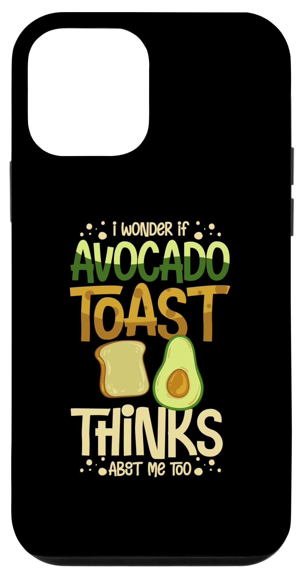 iPhone 12 Mini Case - Cute Avocado Toast Design, Slim Protective Phone Cover for iPhone 12 Mini - Perfect for Cooking Enthusiasts & Food Lovers