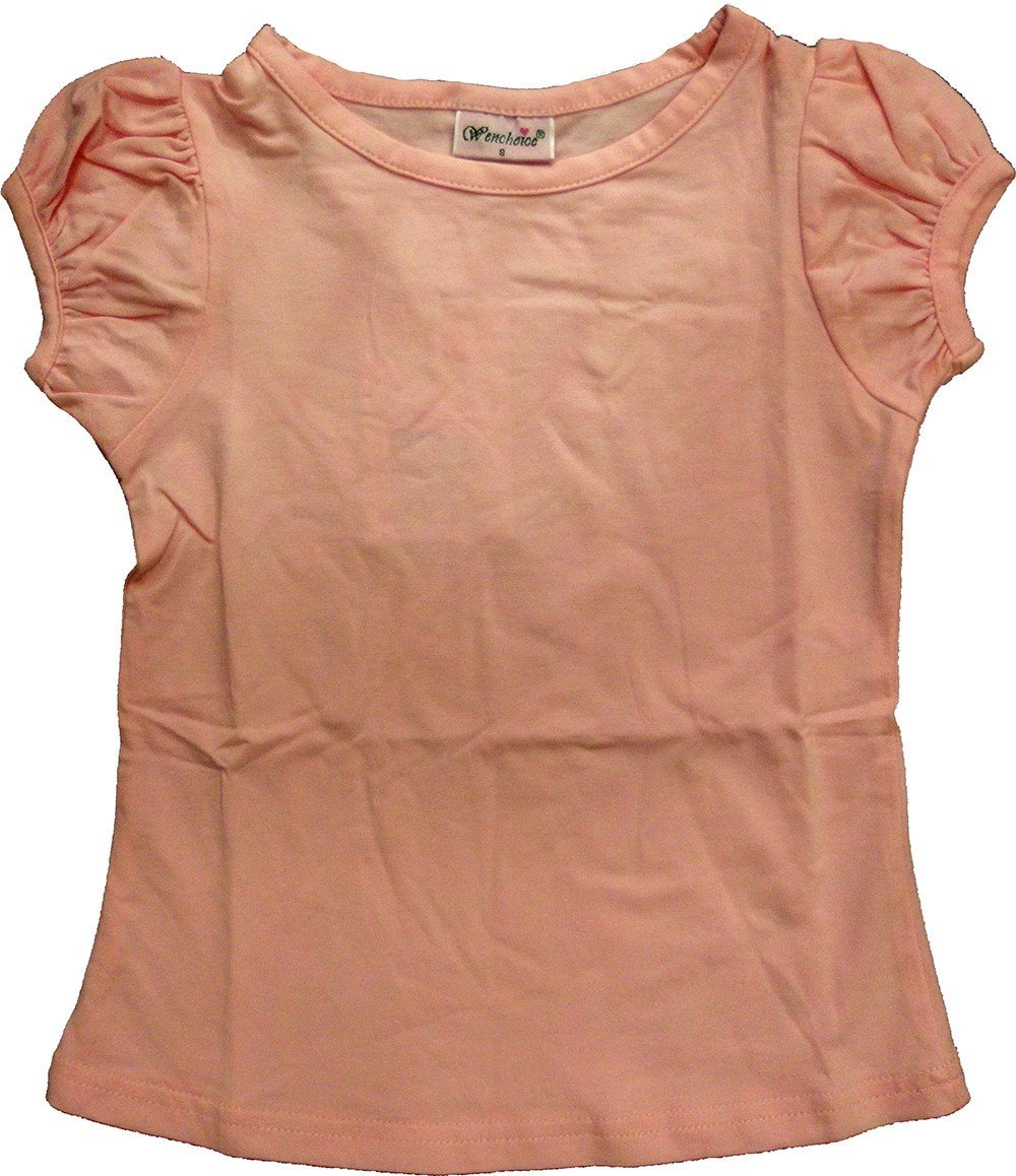 Girl's Pink Plain Tee - Soft Cotton Basic T-Shirt for Kids | Casual Everyday Wear, Playdates & School Outfits