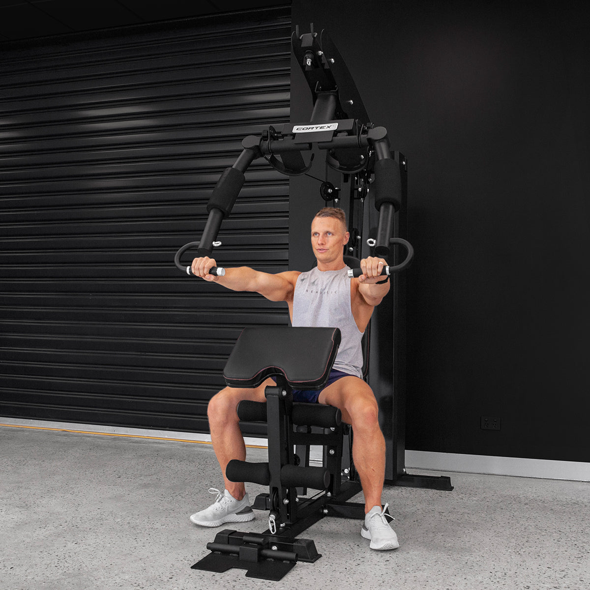 CORTEX SS3 Single Station Multi-Function Home Gym with Front/Rear Fly - Full Body Workout for Strength Training & Muscle Building at Home