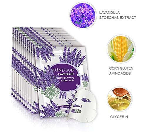 MOND'SUB Natural Daily Glow Fruit Sheet Mask Combo - Hydrating & Brightening Facial Mask Set (Pack of 5) for Glowing Skin | Perfect for Spa Night, Self-Care Routine & Travel Skincare