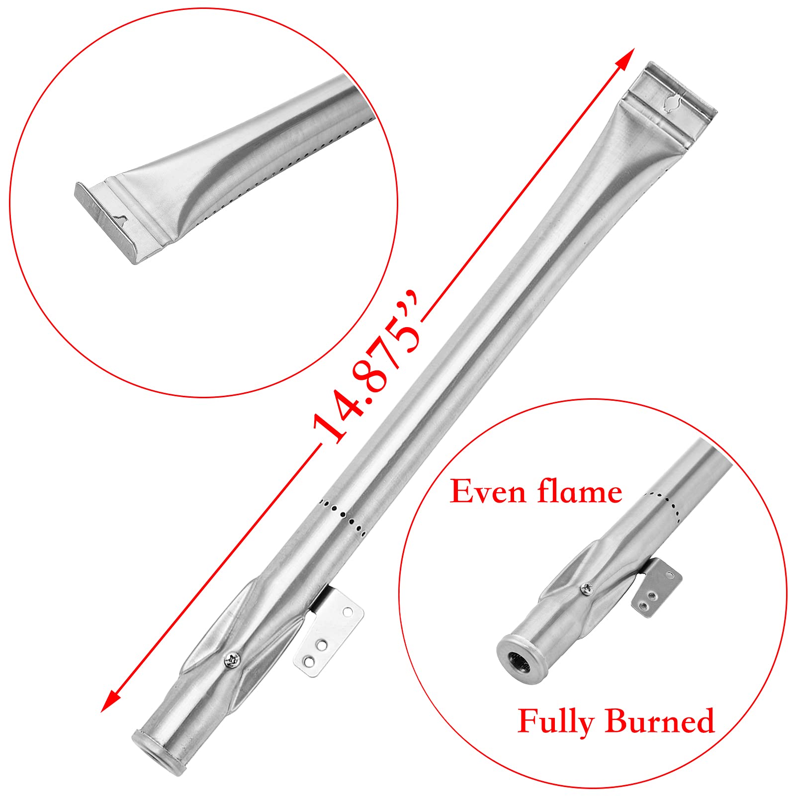 Nexgrill 720-0925S 720-0825 720-0894A Replacement Grill Parts - Compatible with Members Mark, BBQ Pro Grills - Flame Tamer Burner 122.20148510 122.20148511 - Perfect for Backyard BBQs, Outdoor Cooking & Grill Maintenance
