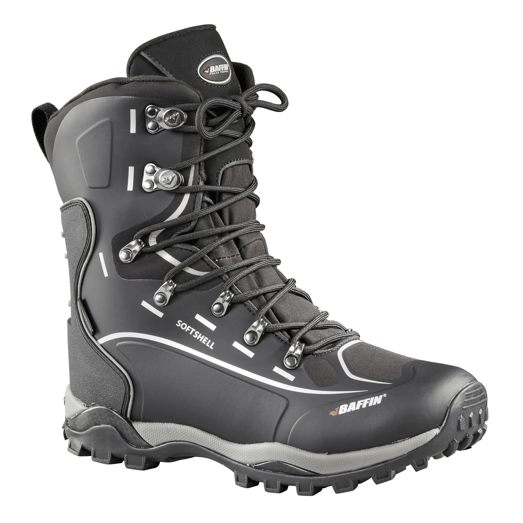 Baffin Men's Snostorm Winter Boots - Waterproof, Insulated Snow Boots for Men, Size 8.5 Black - Perfect for Hiking, Snowshoeing & Cold Weather Outdoor Activities