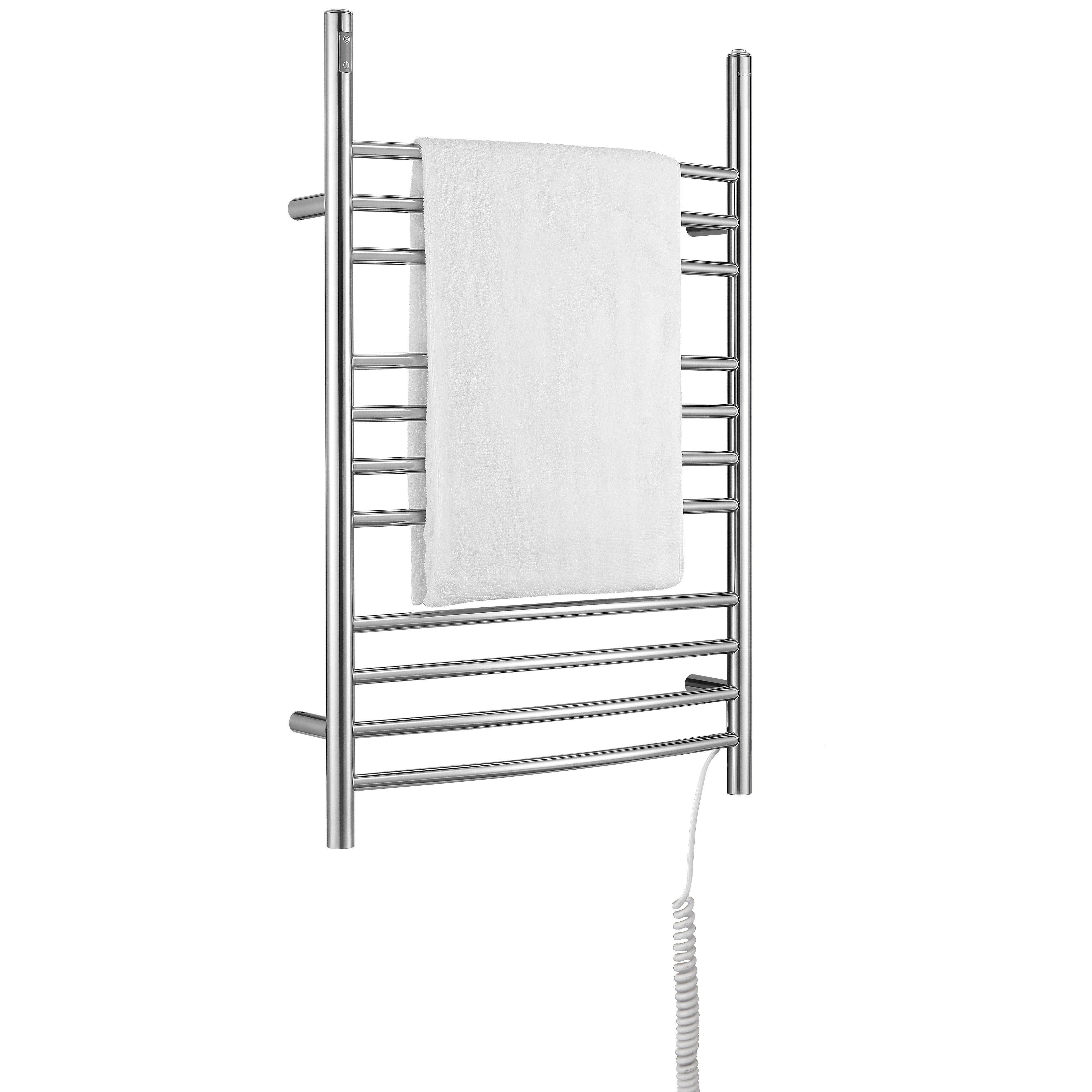 Ava OBT 3-in-1 11-Bar Towel Warmer with Built-in Timer | Stainless Steel Commercial Grade | Perfect for Spas, Salons & Luxury Bathrooms
