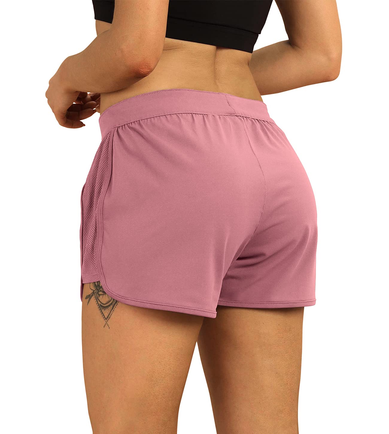 Icyzone Women's Workout Shorts - High Waisted Athletic Running Yoga Shorts for Exercise & Fitness | Perfect for Gym, Running, and Yoga Sessions