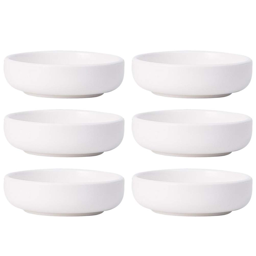 DOITOOL 6-Piece Japanese Soy Sauce Dishes Set - Small Dipping Bowls for Sushi, Dumplings & Appetizers - Perfect for Home, Restaurant & Party Use