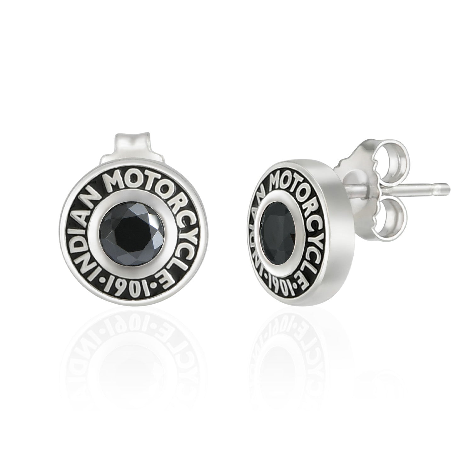 Stylish Rivet & Black Stone Post Earrings for Women - Trendy Boho Jewelry for Everyday Wear & Special Occasions