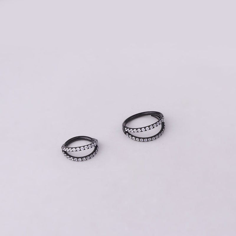 16G CZ Eternity Nose Ring Hoop - Seamless Clicker Nose Stud for Women | Hypoallergenic Surgical Steel Nose Jewelry | Perfect for Everyday Wear, Parties & Special Occasions