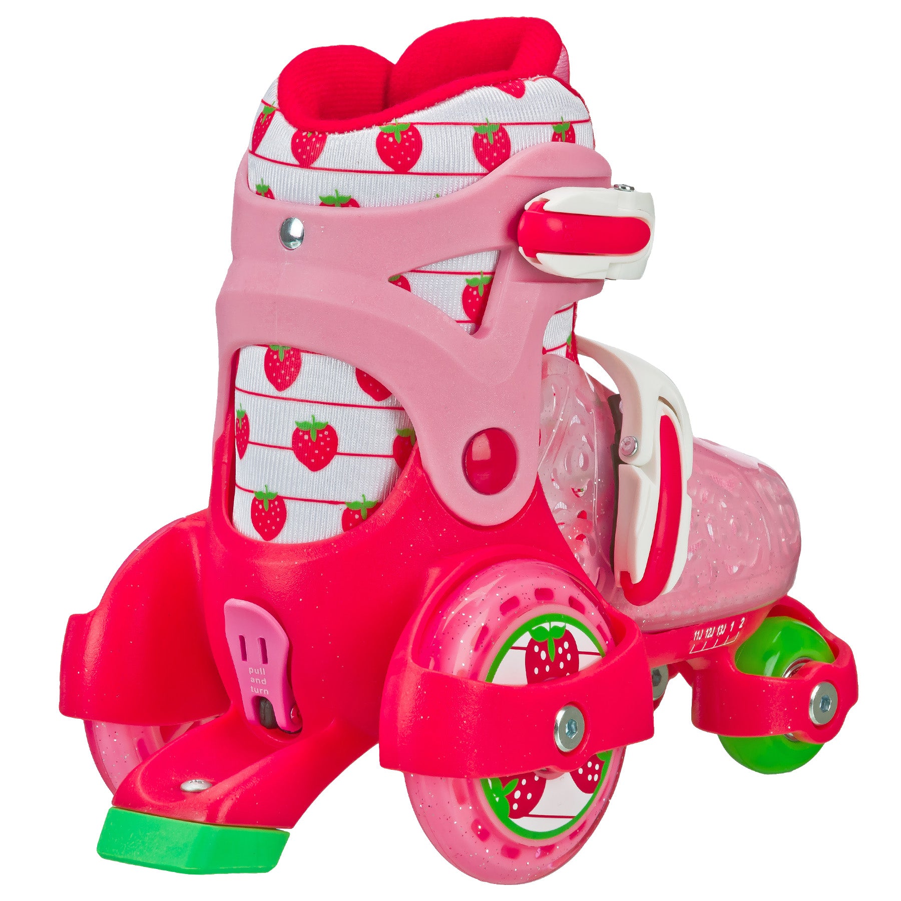Adjustable Roller Skates for Girls - Fun Roll Jr with Light-Up Wheels - Perfect for Outdoor Skating, Birthday Gifts & Roller Rink Fun