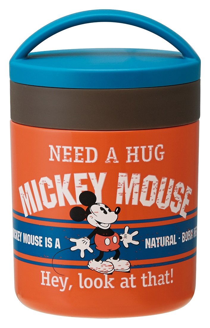 300ml Mickey Mouse Disney LJFC 3 Insulated Soup Jar - Hot & Cold Temperature Retention for 12 Hours - Perfect for Lunch Box, Office, School, Picnics & Outdoor Activities
