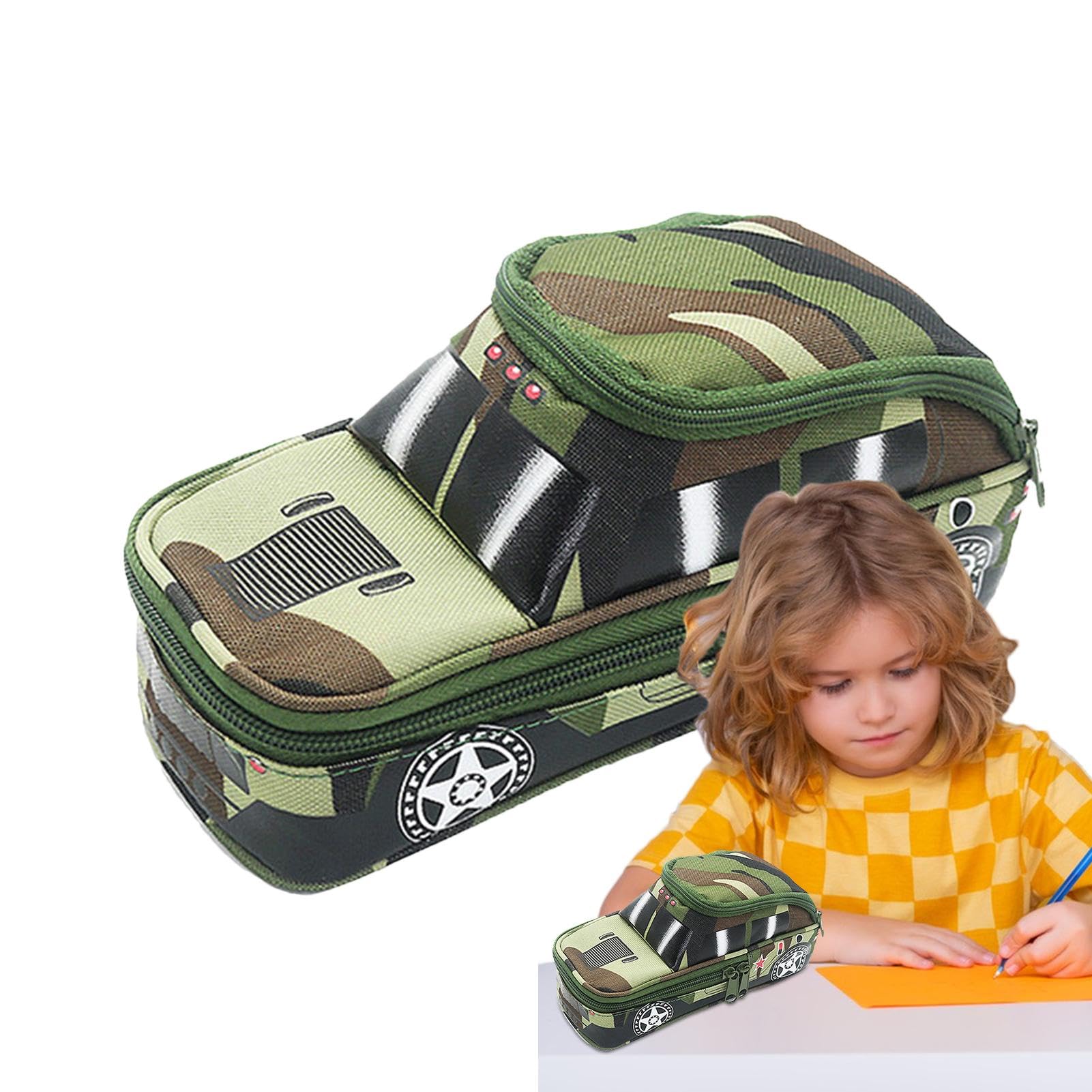 Cool Car-Shaped Pencil Case - Large Capacity Multipurpose Pen Pouch for School, Office & Travel | Stylish Organizer for Pens, Markers, Paper Clips & Art Supplies