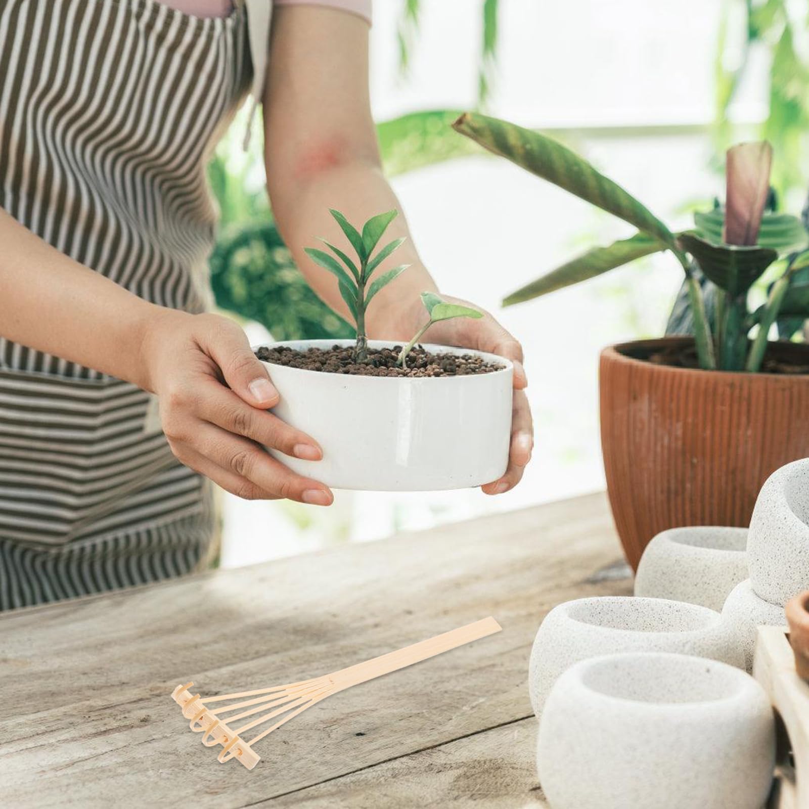 4 Pcs Mini Zen Sand Rakes - DIY Sand Zen Garden Tools for Office & Home Decor - Elegant Zen Garden Accessories for Stress Relief & Meditation - Perfect for Desktop Zen Gardens, Office Decor & Home Relaxation Spaces