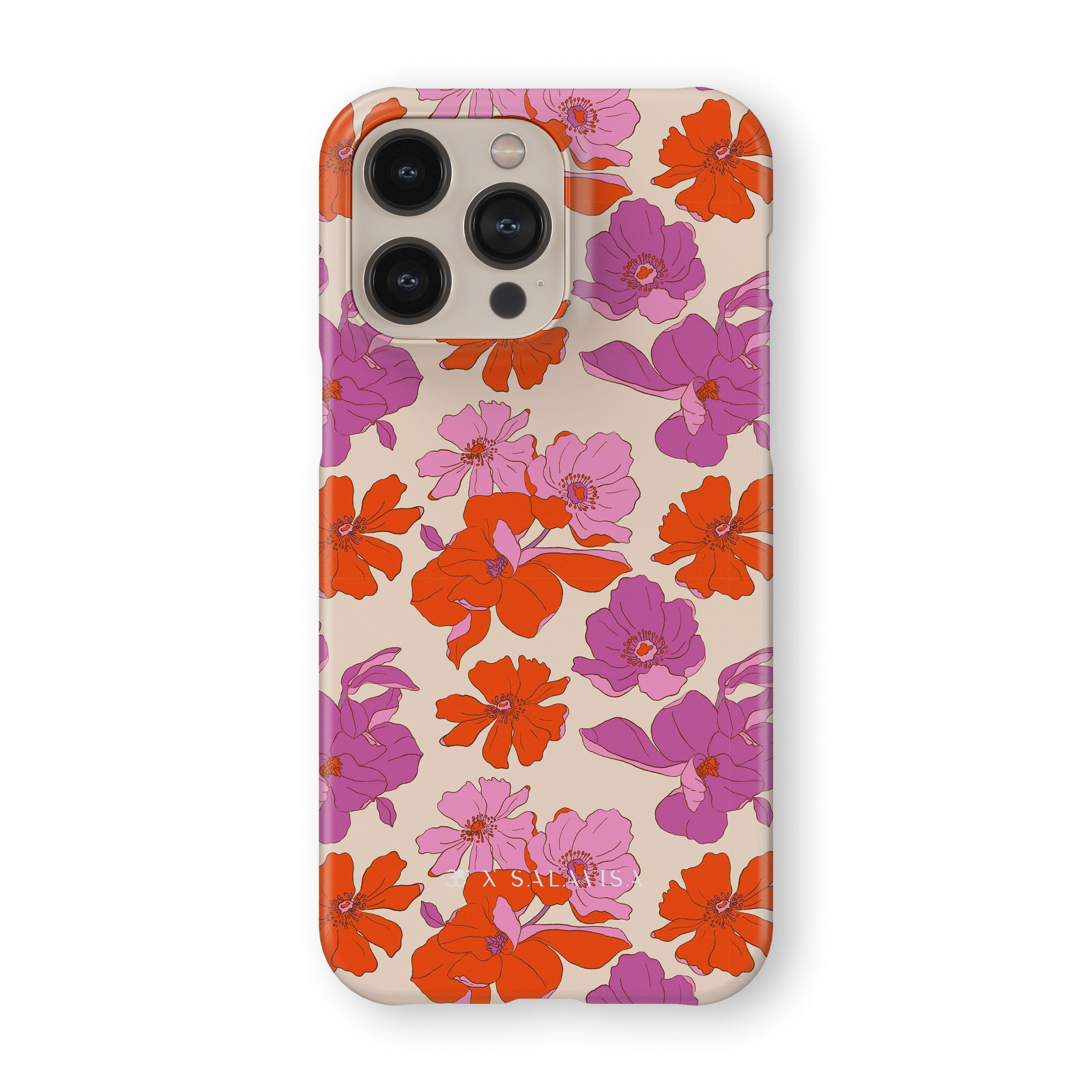 Premium Shockproof Begonia Flower Phone Case for iPhone 15/14/13/12 Pro Max - Cute Floral Design with Military-Grade Protection | Perfect Gift for Women & Girls (Home, Office, Travel Use)