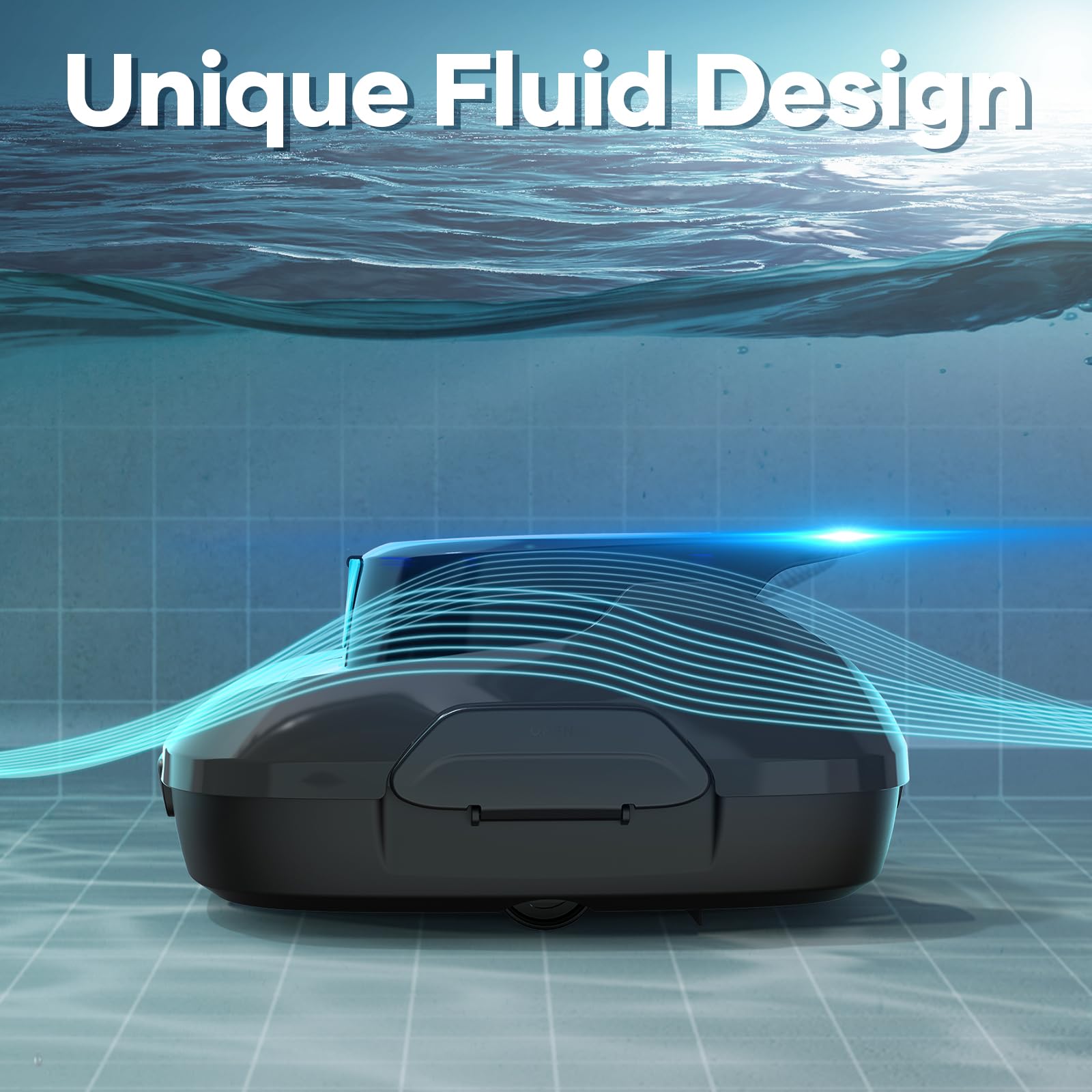 AIPER Cordless Automatic Pool Cleaner - Lightweight Robotic Pool Vacuum with Auto-Parking, Ideal for Above Ground Flat Pools up to 860 sq.ft (Gray) | Perfect for In-Ground & Above Ground Swimming Pools, Spas, and Backyard Cleaning