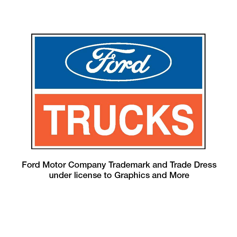Ford Trucks Design Low Profile Thin Gaming Mouse Pad - Non-Slip Rubber Base for PC, Laptop, Office & Home Workspace (Black)