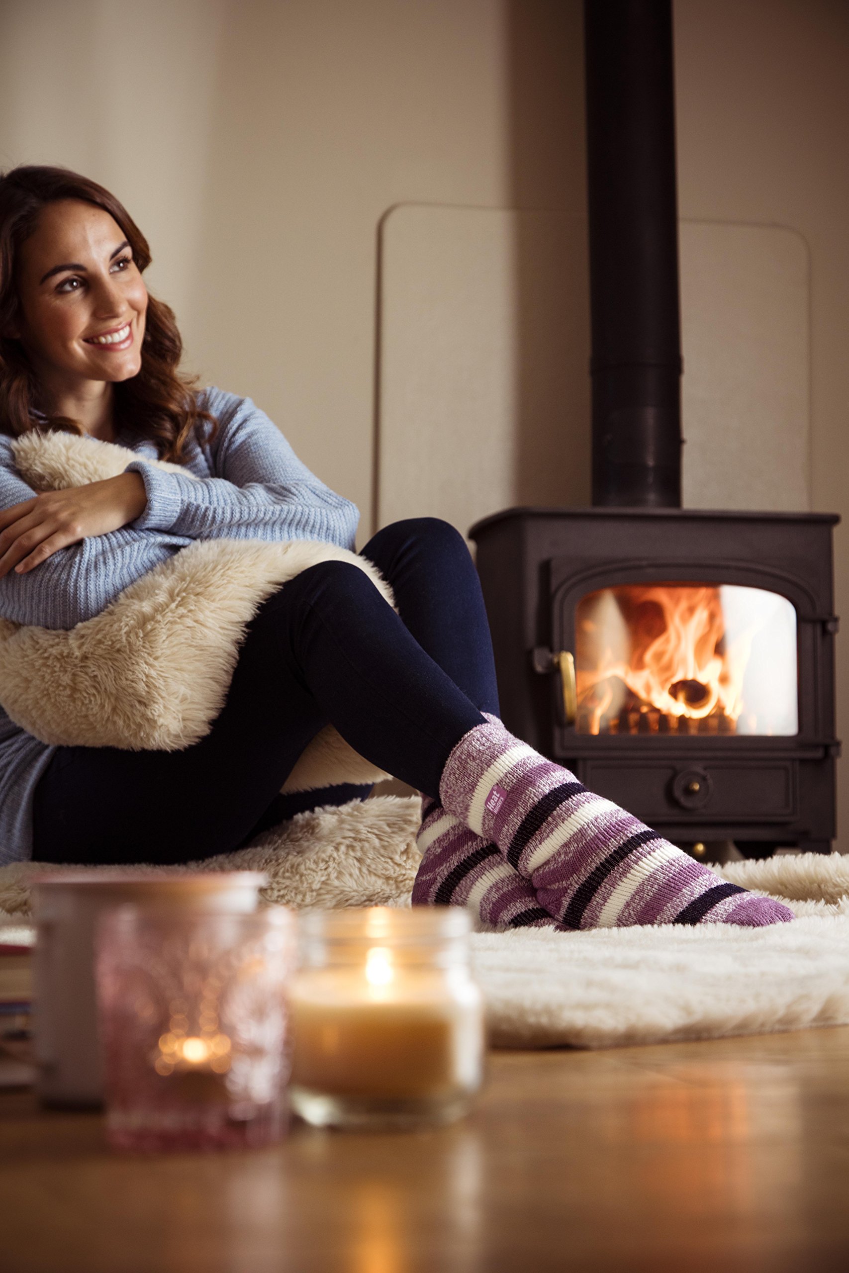 Heat Holders Thermal Socks for Women - Ultra Warm Winter Socks, Original Thermal Lining, US Shoe Sizes - Perfect for Cold Weather, Outdoor Activities & Winter Sports