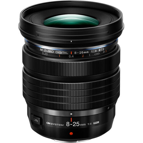 OM SYSTEM M.Zuiko Digital ED 8-25mm f/4 PRO Lens - Wide to Telephoto Zoom for Micro Four Thirds Cameras - Perfect for Travel, Landscape & Portrait Photography