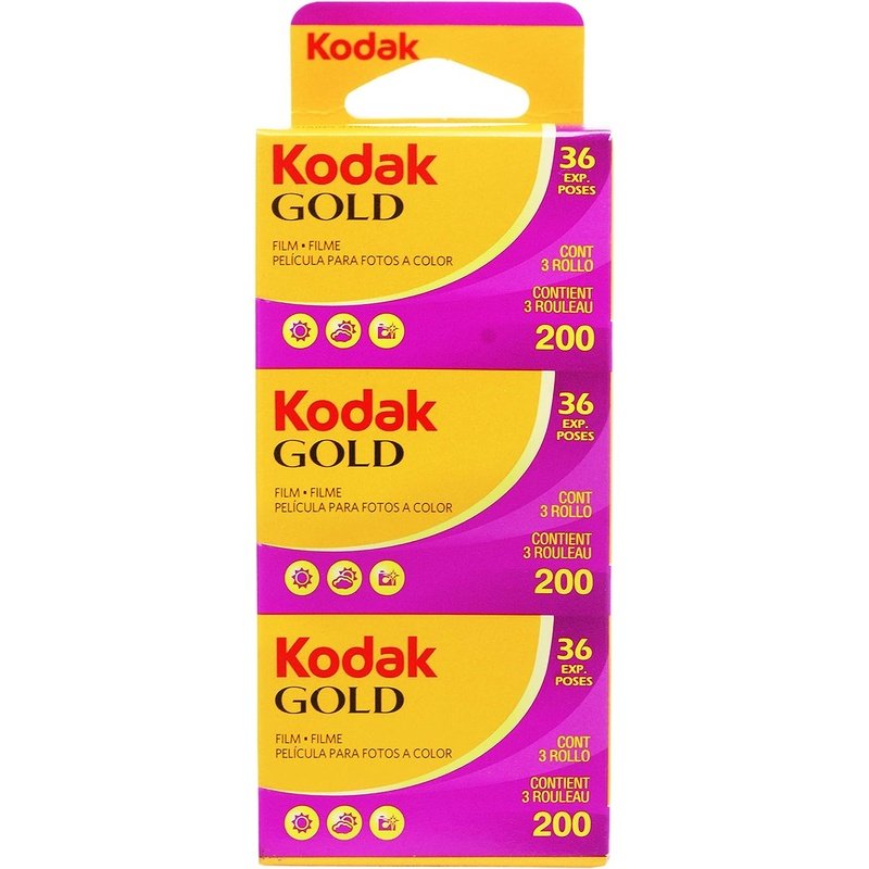 Kodak Gold 200 Color Negative Film - 3 Rolls (36 Exposures Each) for Stunning Outdoor & Travel Photography
