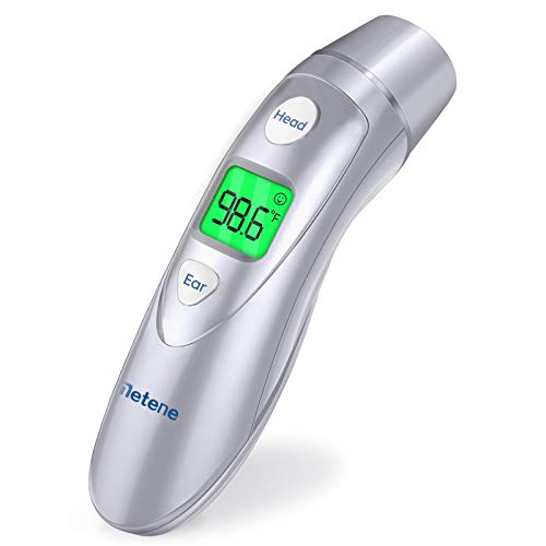 Metene Infrared Digital Thermometer for Adults - Fast & Accurate Forehead Temperature Reading - Perfect for Home, Office, and Travel Use