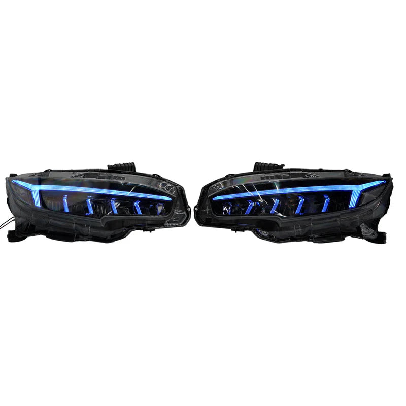 Honda Civic LED Headlights - Multicolor Flow Series for 2016-2021 Models | Upgrade Your Night Driving & Car Styling