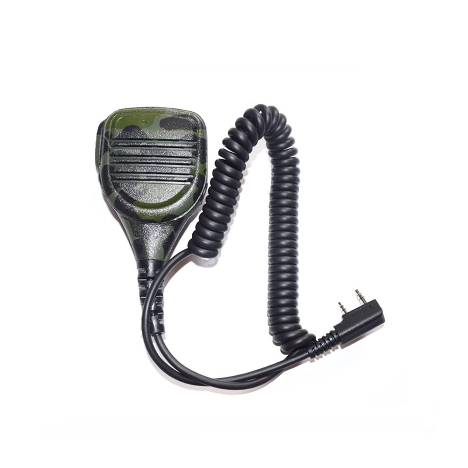 ARSMI Camouflage Walkie Talkie Microphone - PPT Speaker Mic for Kenwood & Baofeng Two-Way Radios - Ideal for Outdoor Adventures, Hunting, and Security Communications