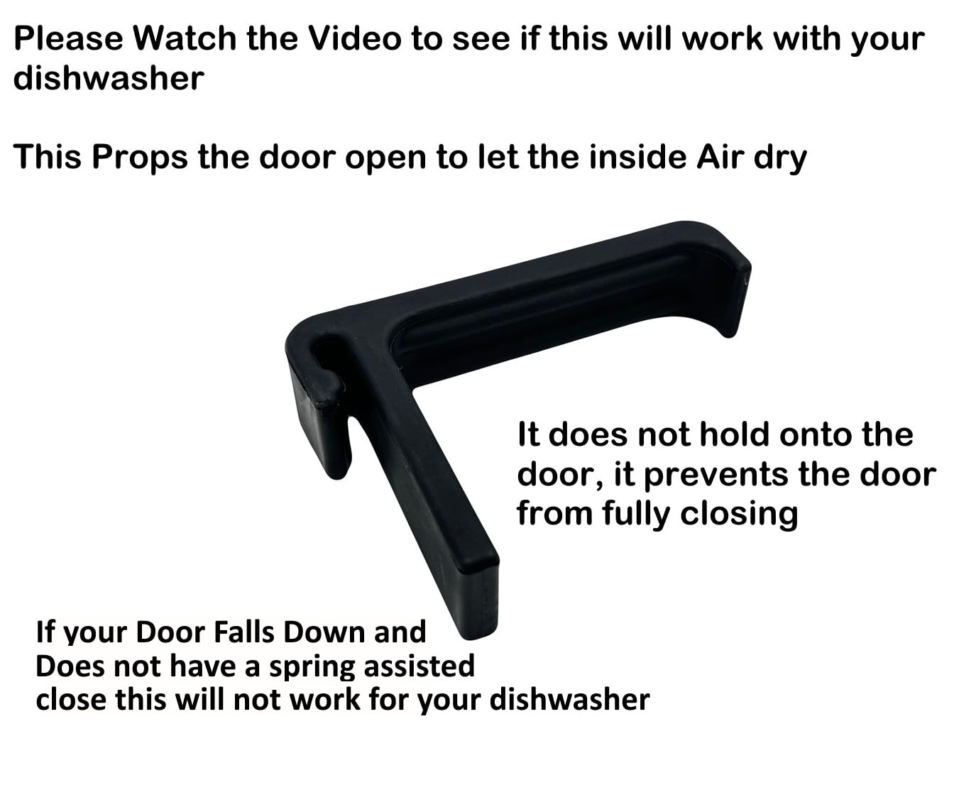 New Model Dishwasher Door Prop Opener - Keep Dishwasher Door Open for Better Drying & Ventilation | Perfect for Kitchen Cleaning & Dishwasher Maintenance