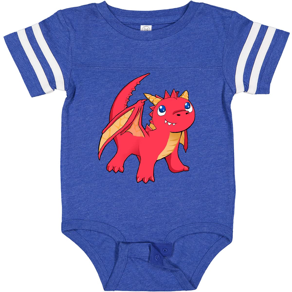 Inktastic Cute Baby Red Dragon Bodysuit - Soft Cotton Onesie for Newborns & Infants - Perfect for Baby Showers, Birthdays & Everyday Wear