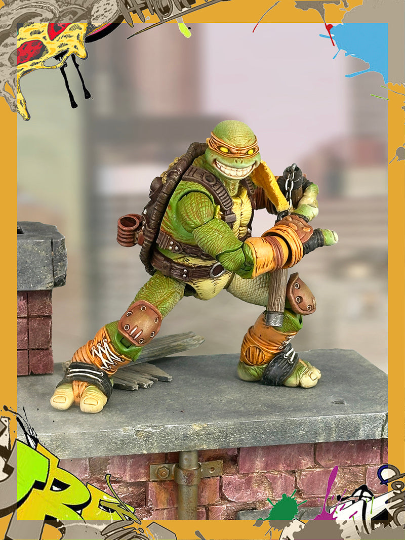 Fury Toys 1/12 Scale 5-inch Action Figure - Wave 3 Rage Samurai Force Turtle Collectible Figure for Display & Play | Perfect for Anime Fans, Model Collectors, and Gift Giving