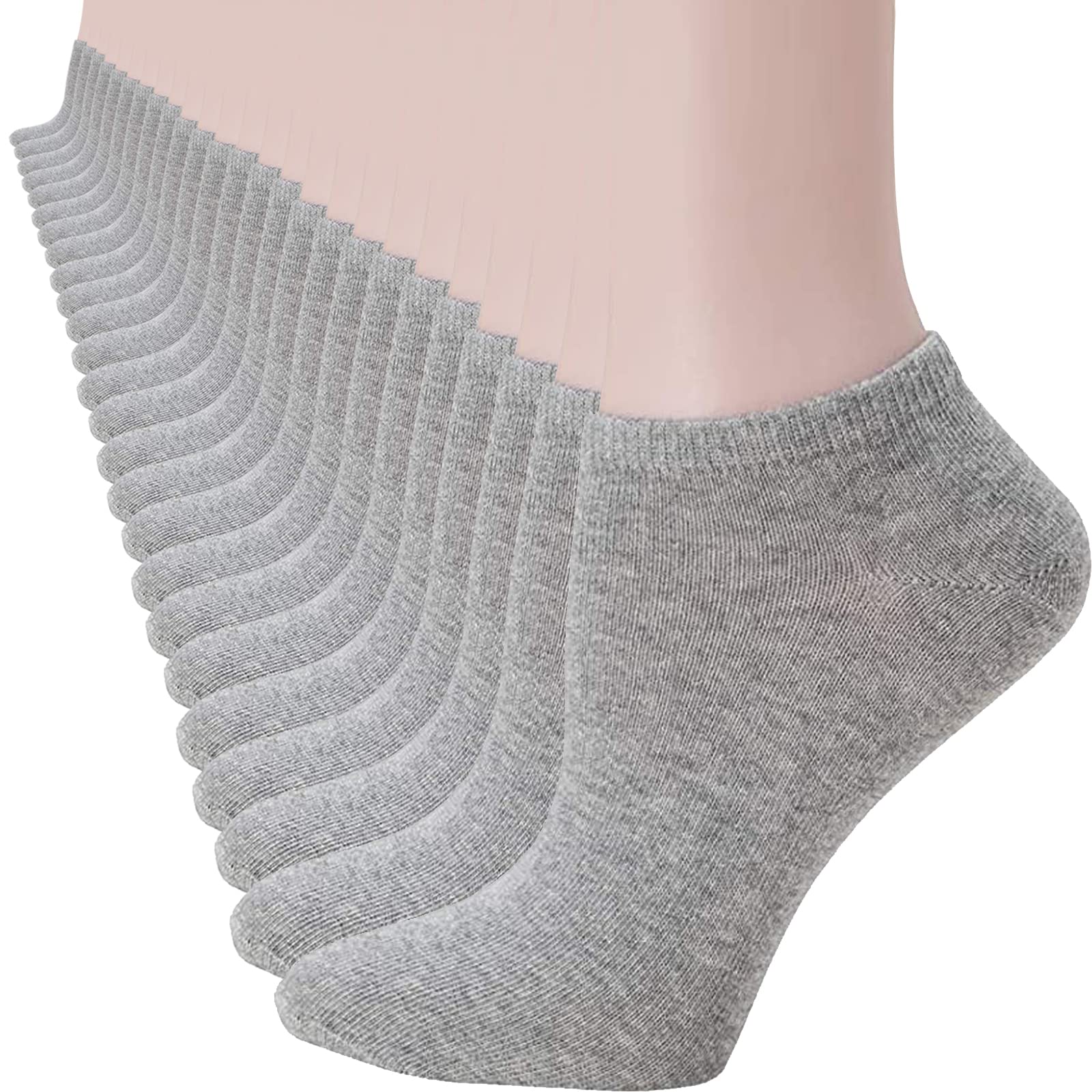 14 Pairs Low Cut Ankle Socks for Men & Women - Breathable Thin Athletic Socks for Running, Gym & Daily Wear - Comfortable No Show Socks Pack