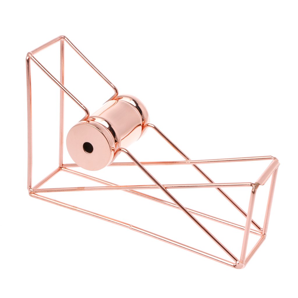 Viinice Hollow Tape Cutter - Magic Tape Dispenser & Washi Storage Organizer - Rose Gold Office Supplies for Crafting, Scrapbooking & Stationery Organization