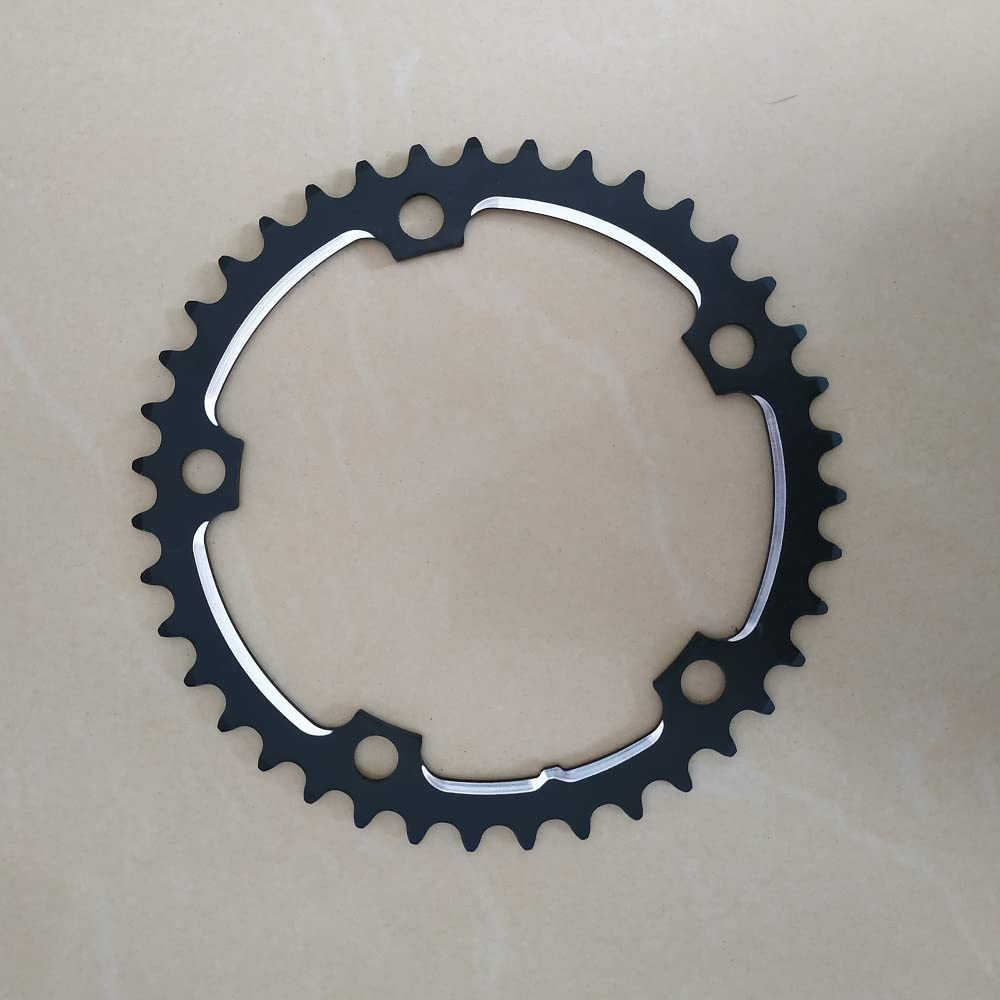 High-Performance Road Bicycle Chainring 130 BCD 53T 52T 50T 42T 39T - CNC Machined Chainwheel for Double Chain Setup - Perfect for Road Bikes & Folding Bikes - Ideal for Racing, Commuting & Long-Distance Cycling