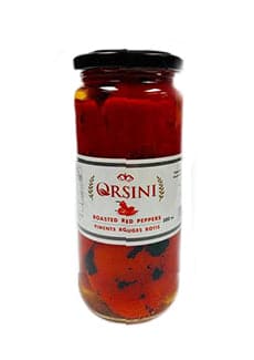 Premium Roasted Red Peppers in Glass Jar - 16.9oz (500ml) - Gourmet Mediterranean Peppers for Salads, Pasta, Sandwiches & Charcuterie Boards