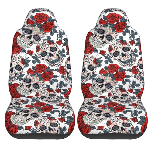 Skull Rose White