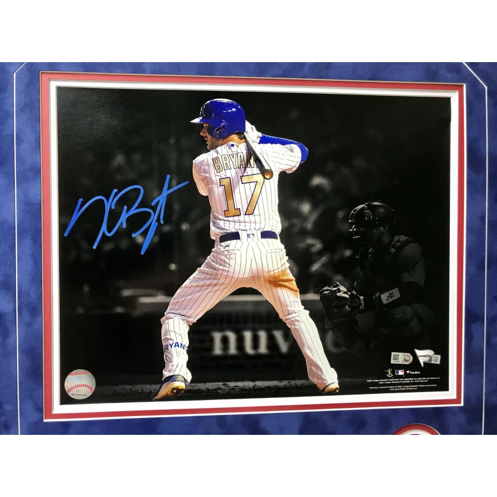 Kris Bryant Signed Chicago Cubs 11x14 Framed Photo with COA - MLB Autographed Memorabilia from World Series Champions | Perfect for Cubs Fans, Sports Collectors, and Man Cave Decor