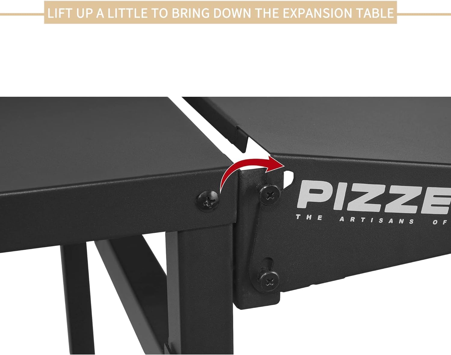 Premium Outdoor Grill Cart with Double Shelves - Foldable & Portable BBQ Table, Movable Food Prep Station, Pizza Oven Stand Trolley with 2 Wheels & Hooks - Perfect for Backyard BBQ, Camping, and Outdoor Kitchen Setup
