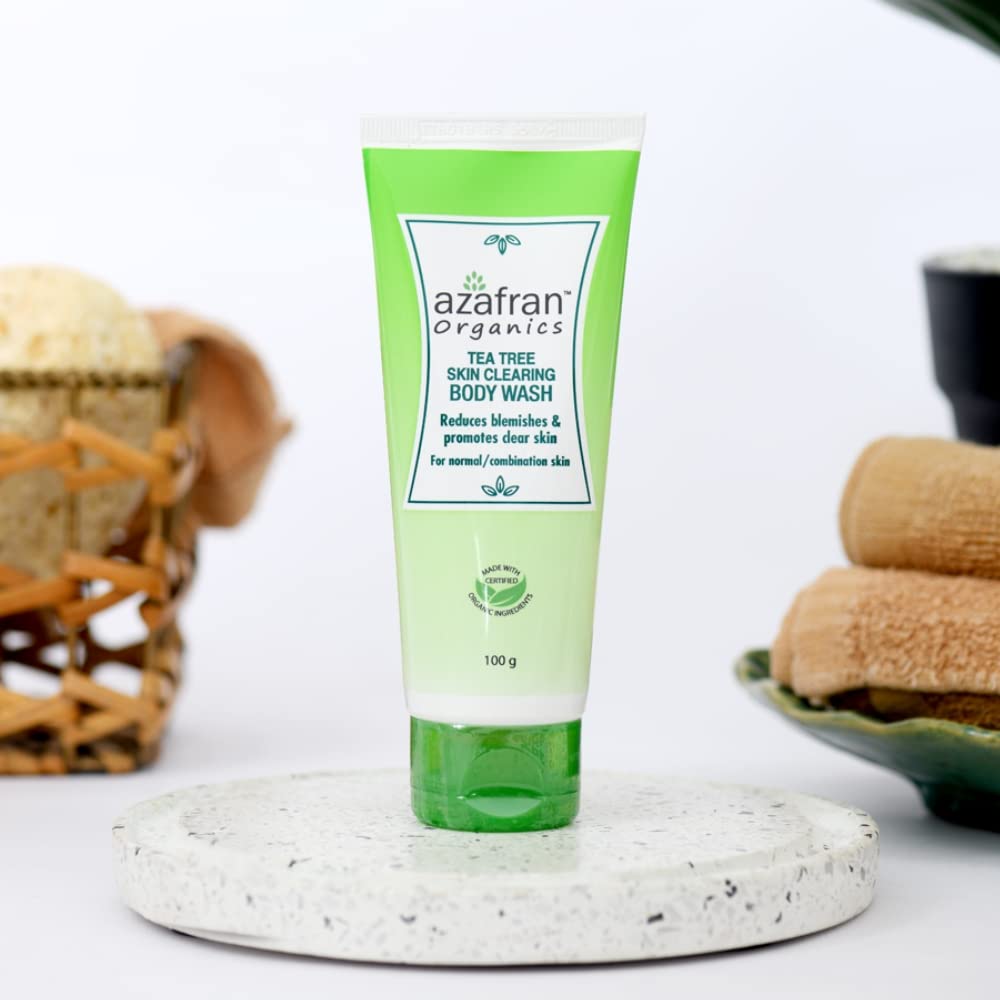 Organic Tea Tree Oil Body Wash with Australian Tea Tree & Coconut Oil - Anti-Fungal, Antibacterial & Odor Control for Men & Women | Sulfate & Paraben Free (100g) | Refreshing Shower Gel for Acne, Dry Skin & Daily Hygiene