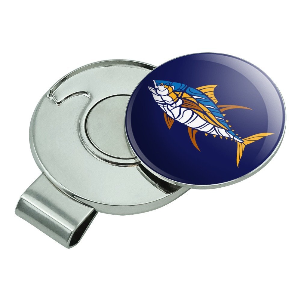 Tuna Fish Design Golf Hat Clip with Magnetic Ball Marker - Durable & Stylish Accessory for Golfers | Perfect for Golf Courses & Outdoor Sports