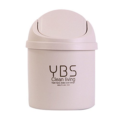 Brave669 Mini Trash Can with Lid - Small Covered Waste Bin for Kitchen, Office, Living Room & Desk | Compact Garbage Bin for Daily Use, Home Organization & Workspace Cleanliness