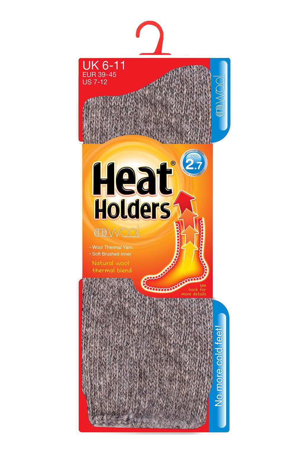 Heat Holders Men's Thermal Socks - 2.7 Tog Wool Winter Socks for Extreme Cold Weather - Perfect for Skiing, Hiking & Outdoor Activities