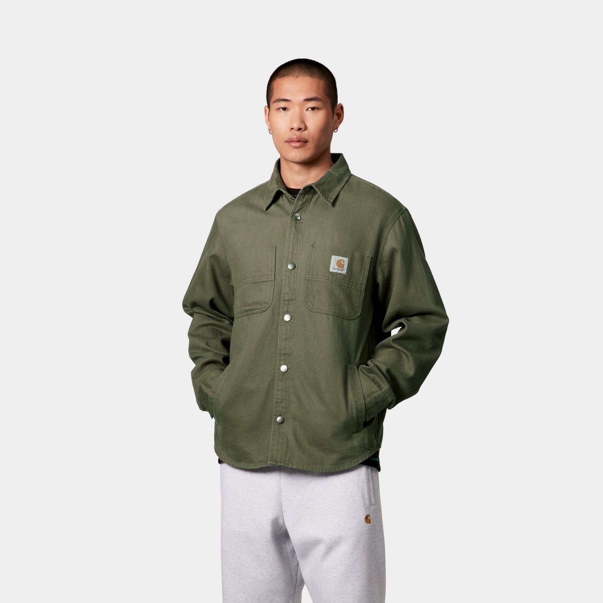 Crawford Shirt Jacket in Dollar Green | Stylish Men's Casual Wear for Outdoor Adventures & Everyday Comfort