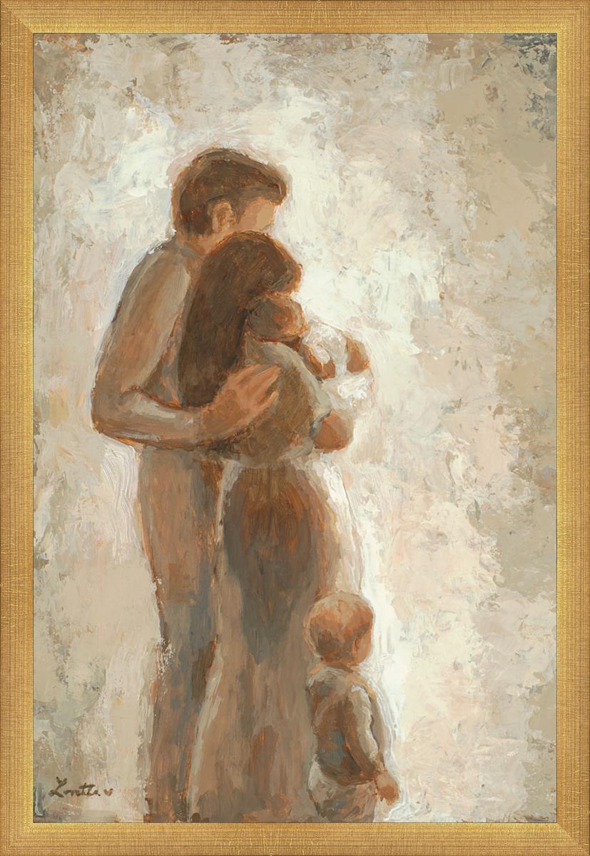 Family Looking Towards the Light - Inspirational Wall Art for Home Decor | Motivational Canvas Print for Living Room, Bedroom & Office | Perfect Gift for Family & Friends