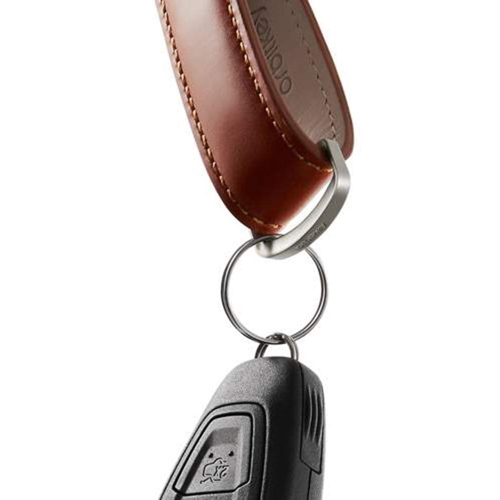 Orbitkey Leather 2.0 Key Organizer - Premium Brown Leather Key Holder for Men & Women | Compact Keychain Organizer for Home, Office & Travel Accessories