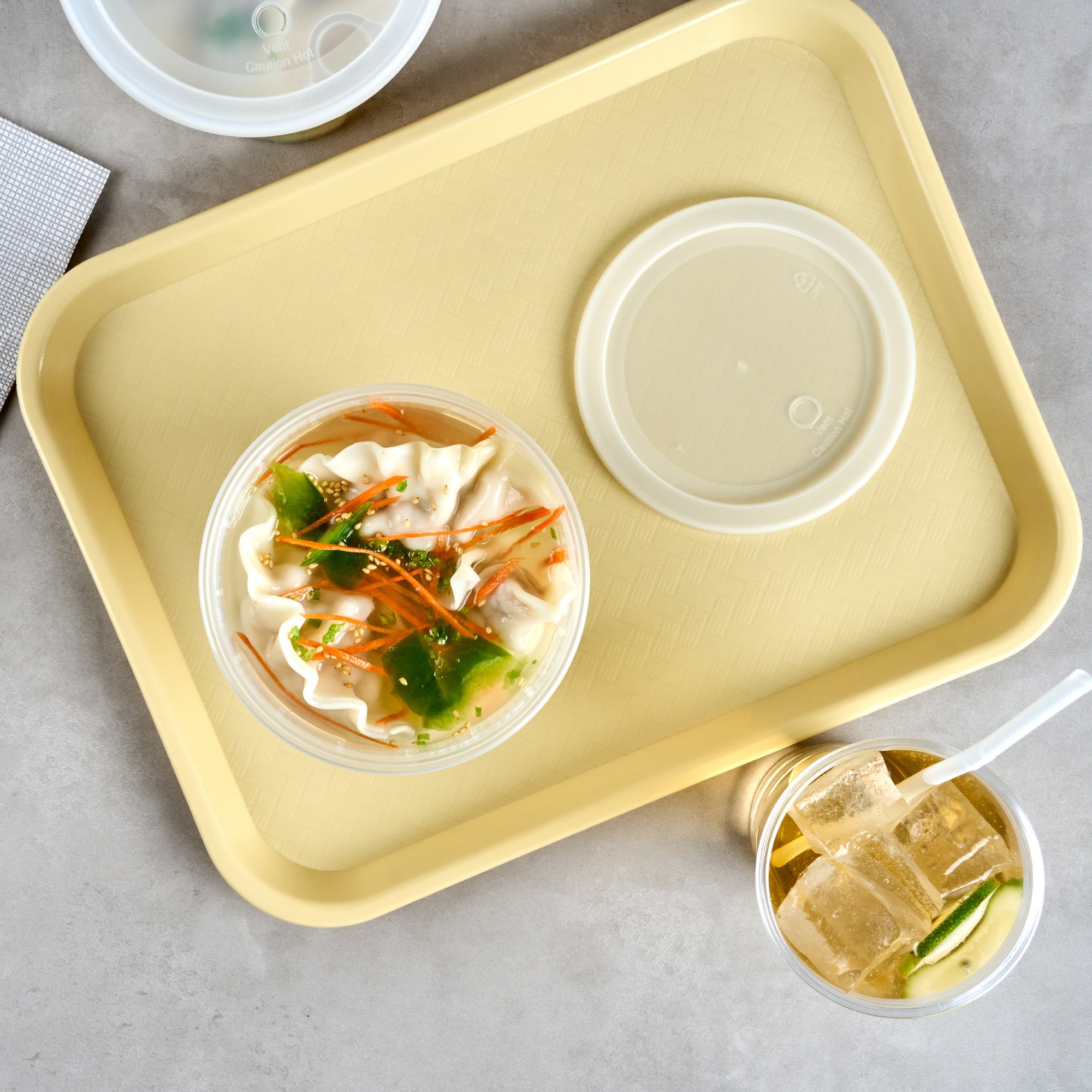 40oz Clear Plastic Soup Containers with Lids - 50 Pack Round Microwave Safe Food Storage Containers for Takeout, Meal Prep & Leftovers