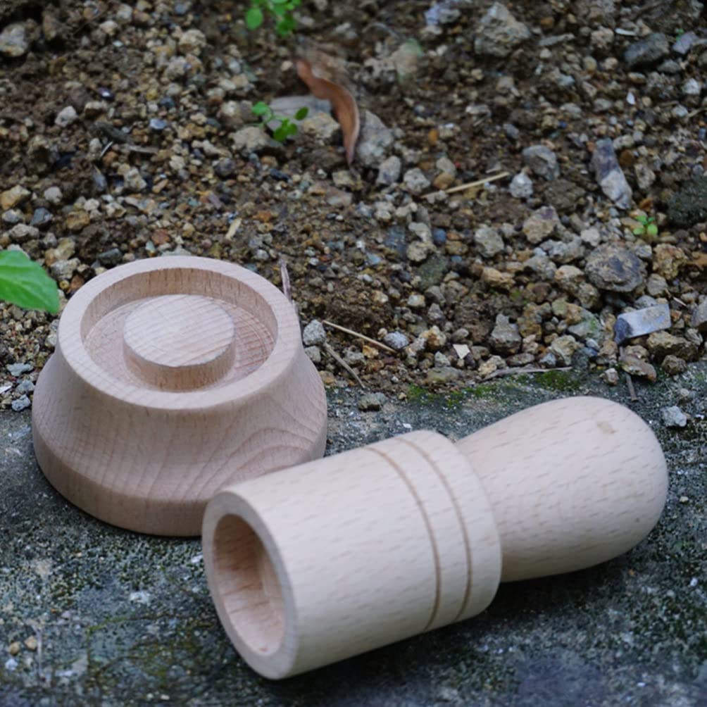 BESPORTBLE Wooden Paper Pot Maker Set - Automatic Seedling Germination & Flower Pot Making Tool for DIY Gardening (Great for Newspaper Pots, Eco-Friendly Planting)