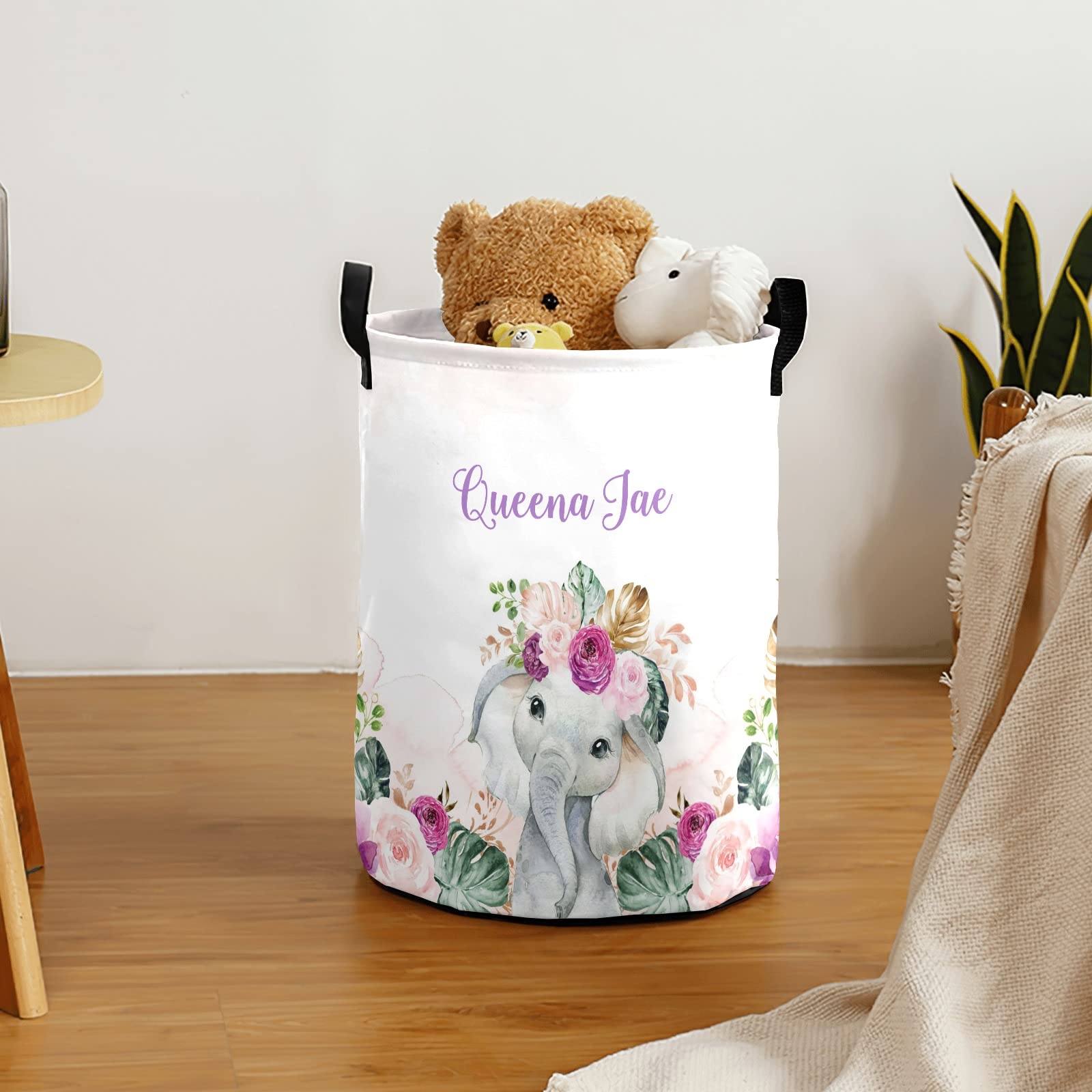Waterproof Oxford Fabric Storage Bin - Unicorn Dots Hearts Design for Laundry Hamper, Toy Organizer, Gift Basket | Perfect for Bedroom, Nursery & Clothes Storage | Durable & Stylish Home Organization Solution