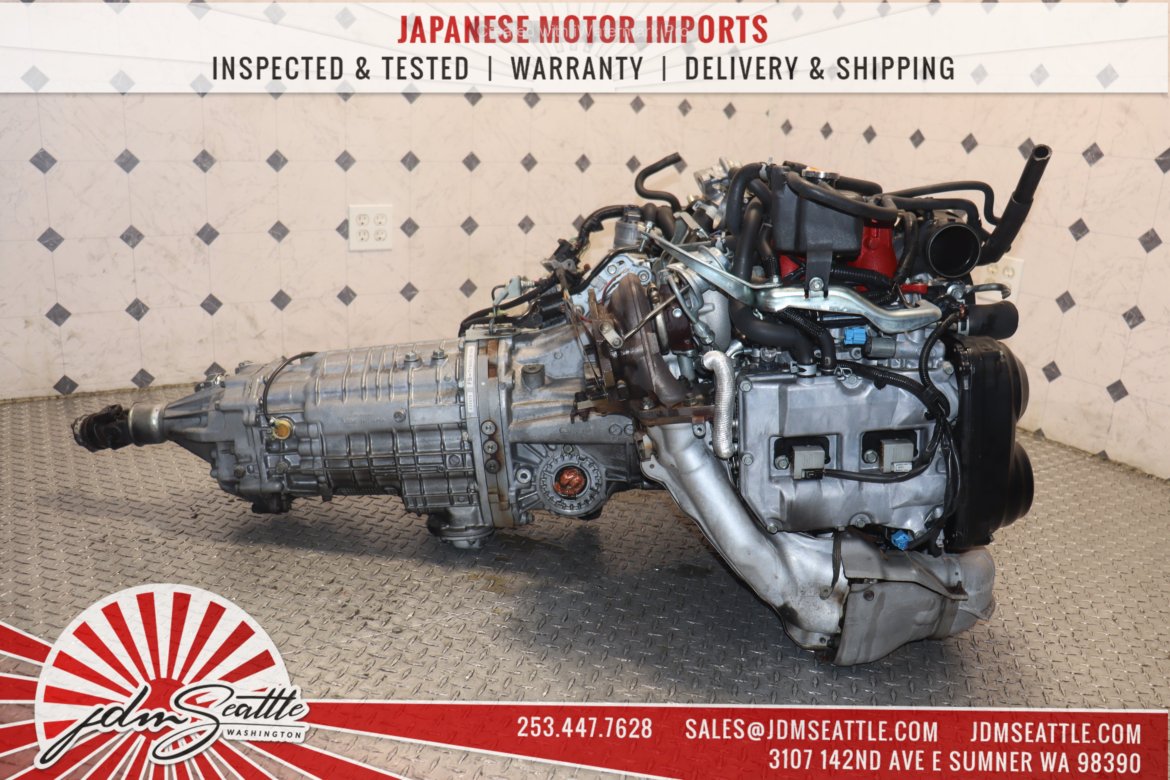 JDM EJ207 Turbo Engine V10 Spec C with 6-Speed Transmission for Subaru WRX STI - High-Performance Upgrade for Racing & Street Tuning