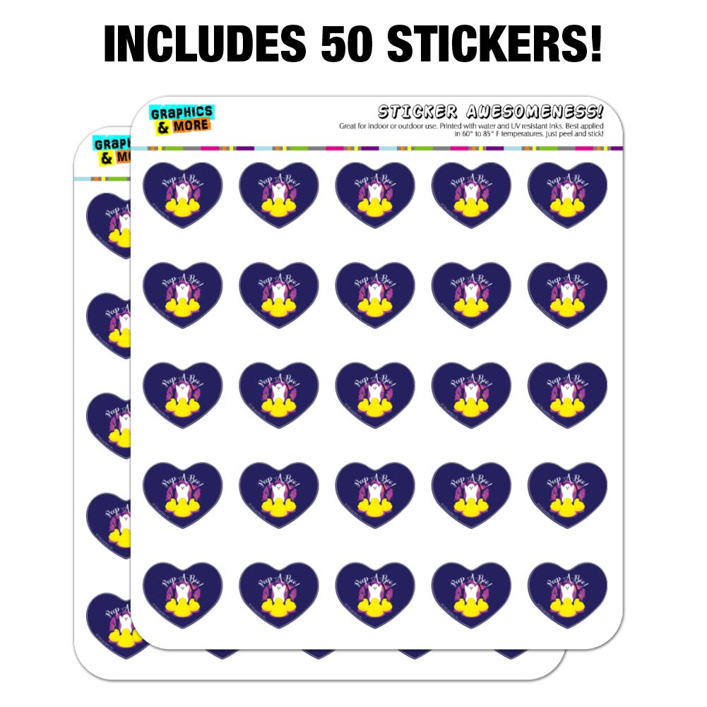 Halloween Ghost Heart-Shaped Stickers - Peek A Boo Planner & Scrapbook Decoration for DIY Crafts, Bullet Journals, Party Invitations