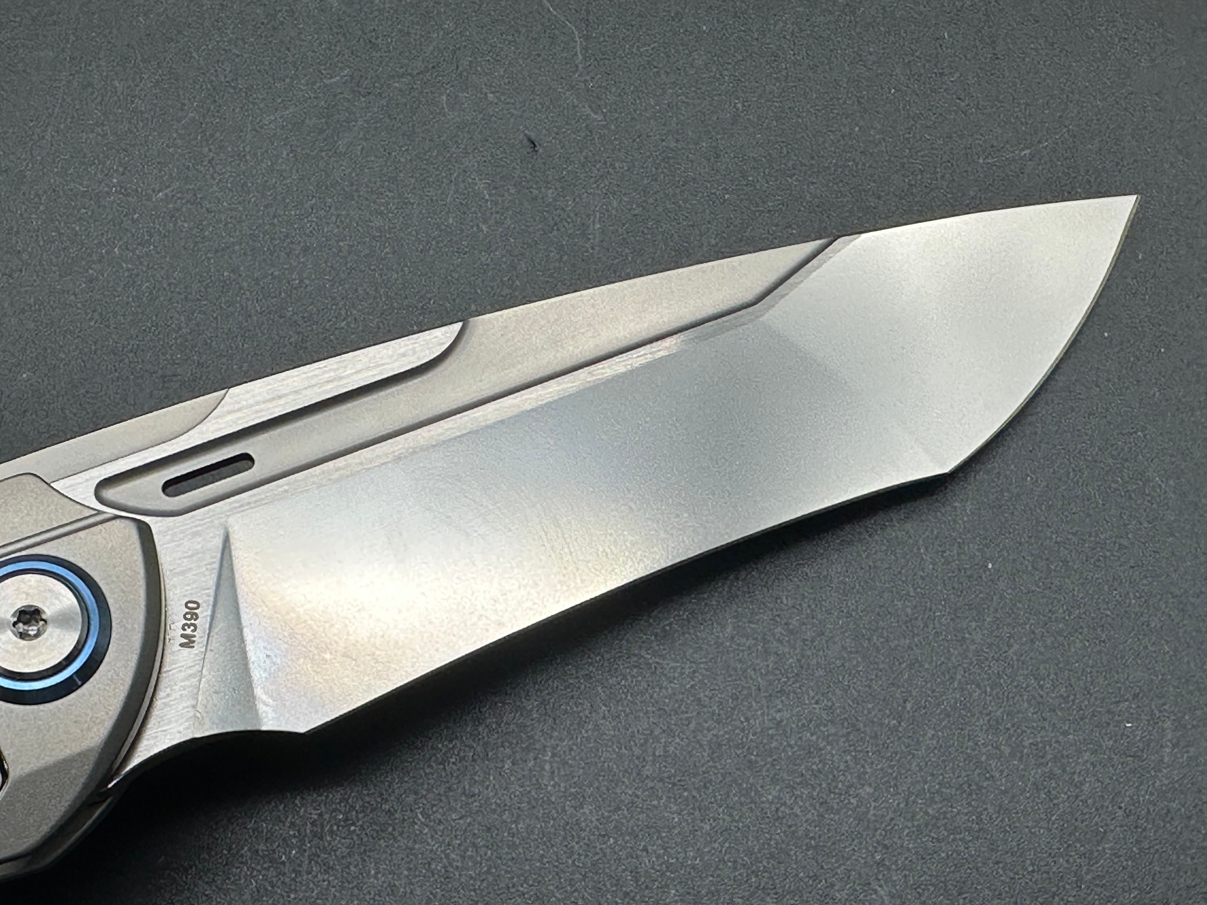 Premium Ketuo Illusion Titanium Folding Knife with M390 Super Steel Blade - EDC, Outdoor Survival, Camping & Tactical Use